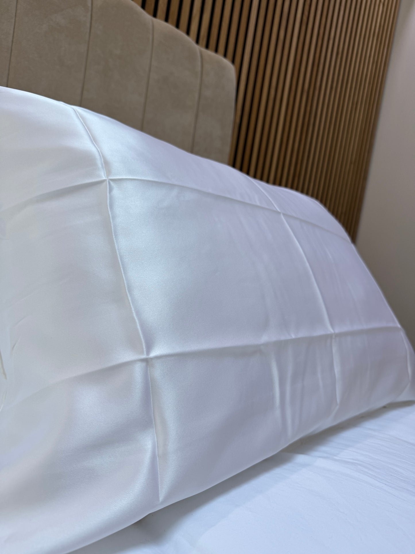 1x Pure Silk Pillowcase Natural Mulberry Silk with Hidden Zipper Soft Breathable Good for Hair&Skin