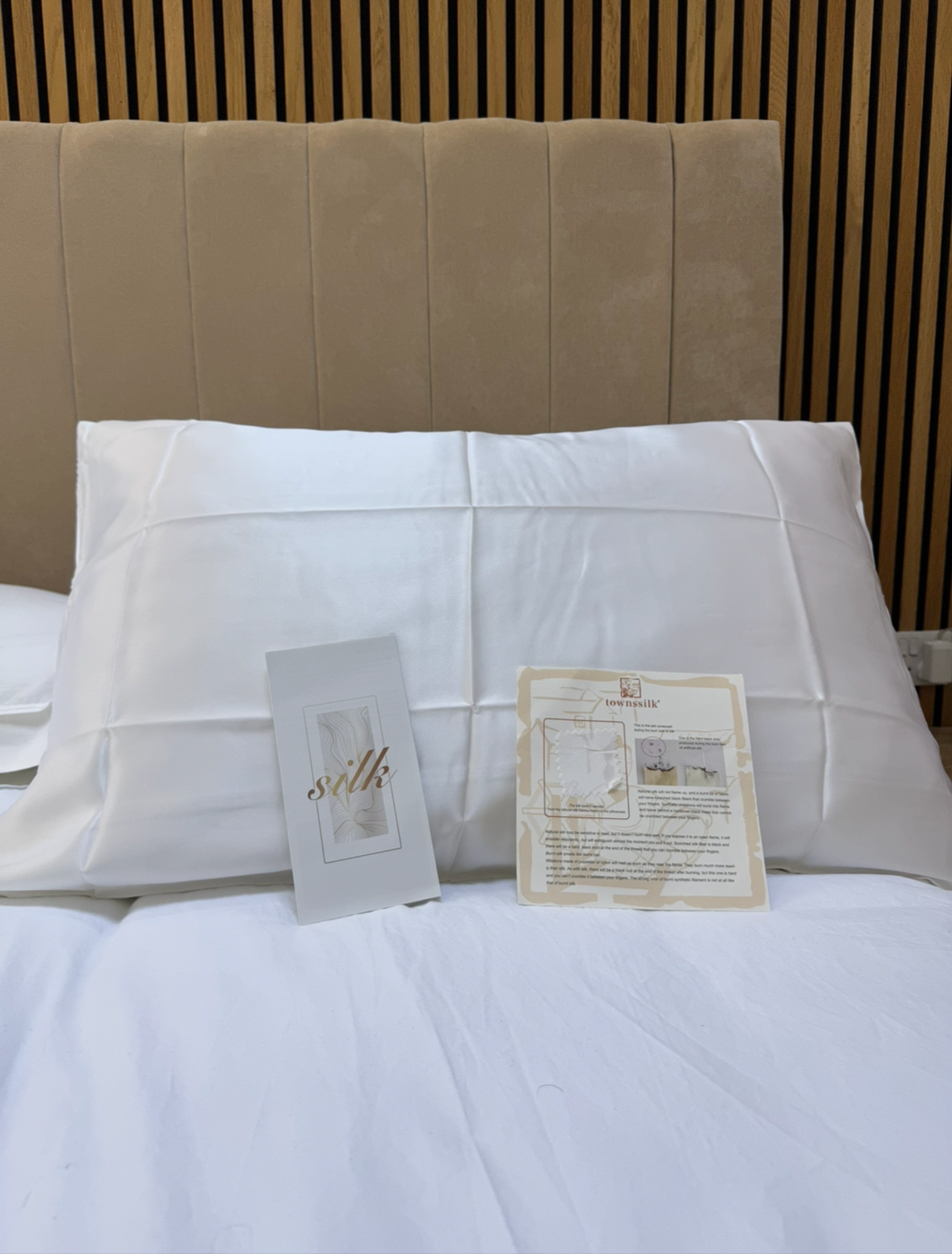 1x Pure Silk Pillowcase Natural Mulberry Silk with Hidden Zipper Soft Breathable Good for Hair&Skin