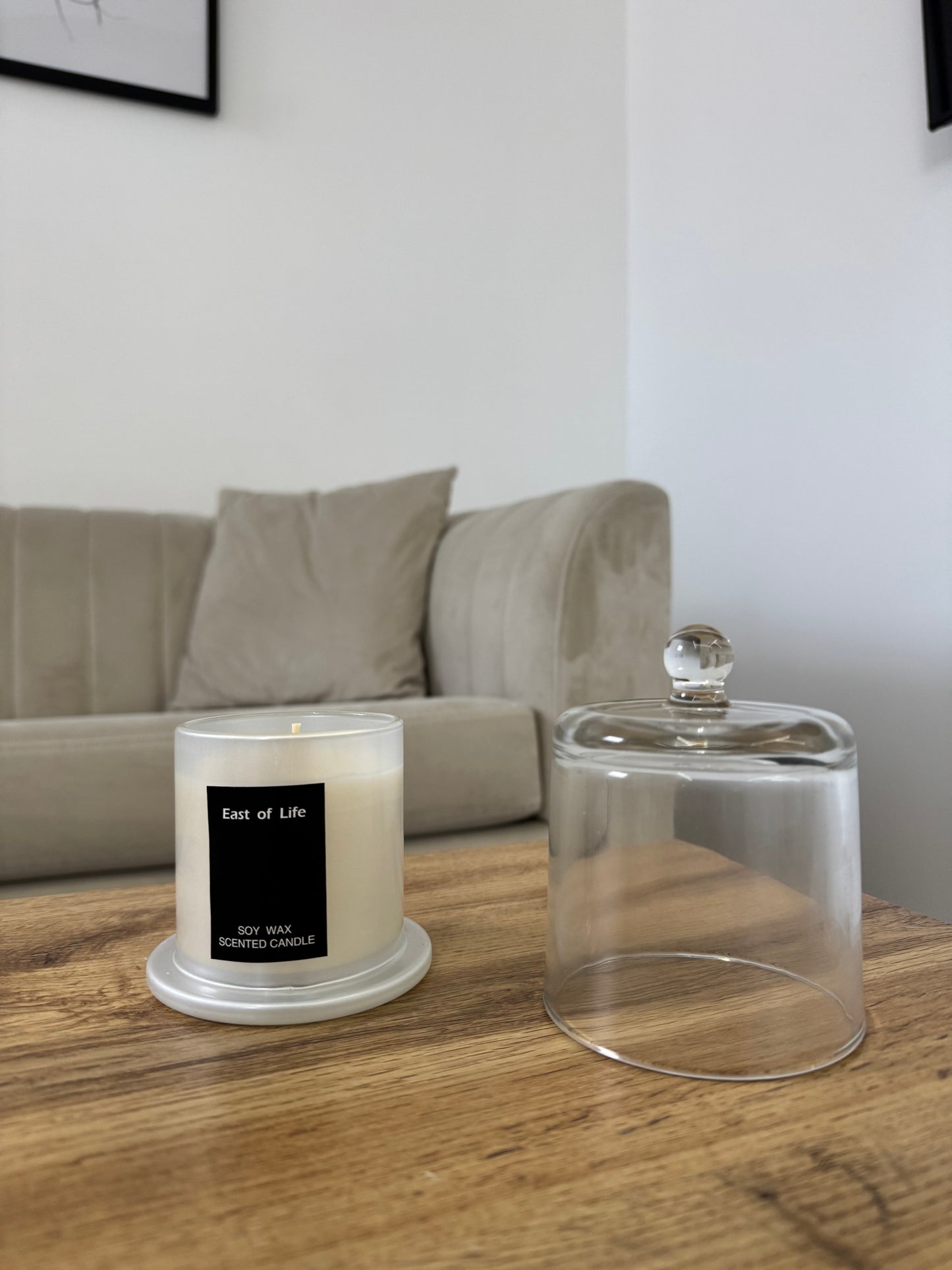 Eco Friendly Soy Wax Scented Candle White & Black Edition Aromatherapy Candle